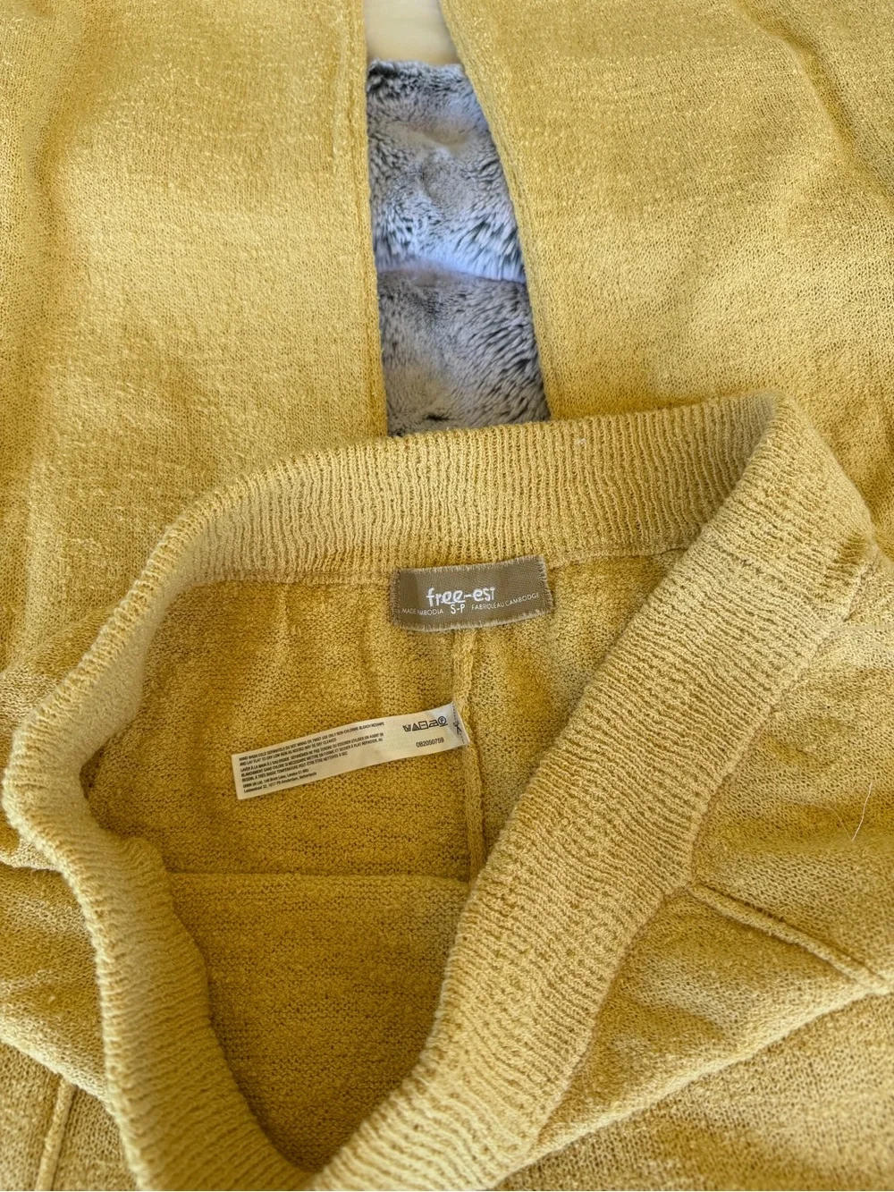 Free People Knit Beach Pants Yellow - Picture 2 of 3